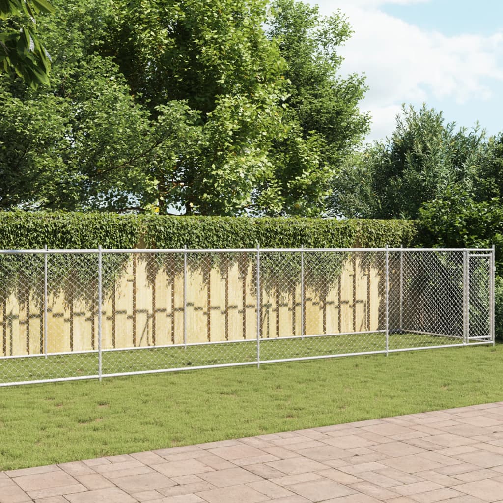 Koeraaedik, ustega, hall, 10x2x1,5 m, tsingitud teras