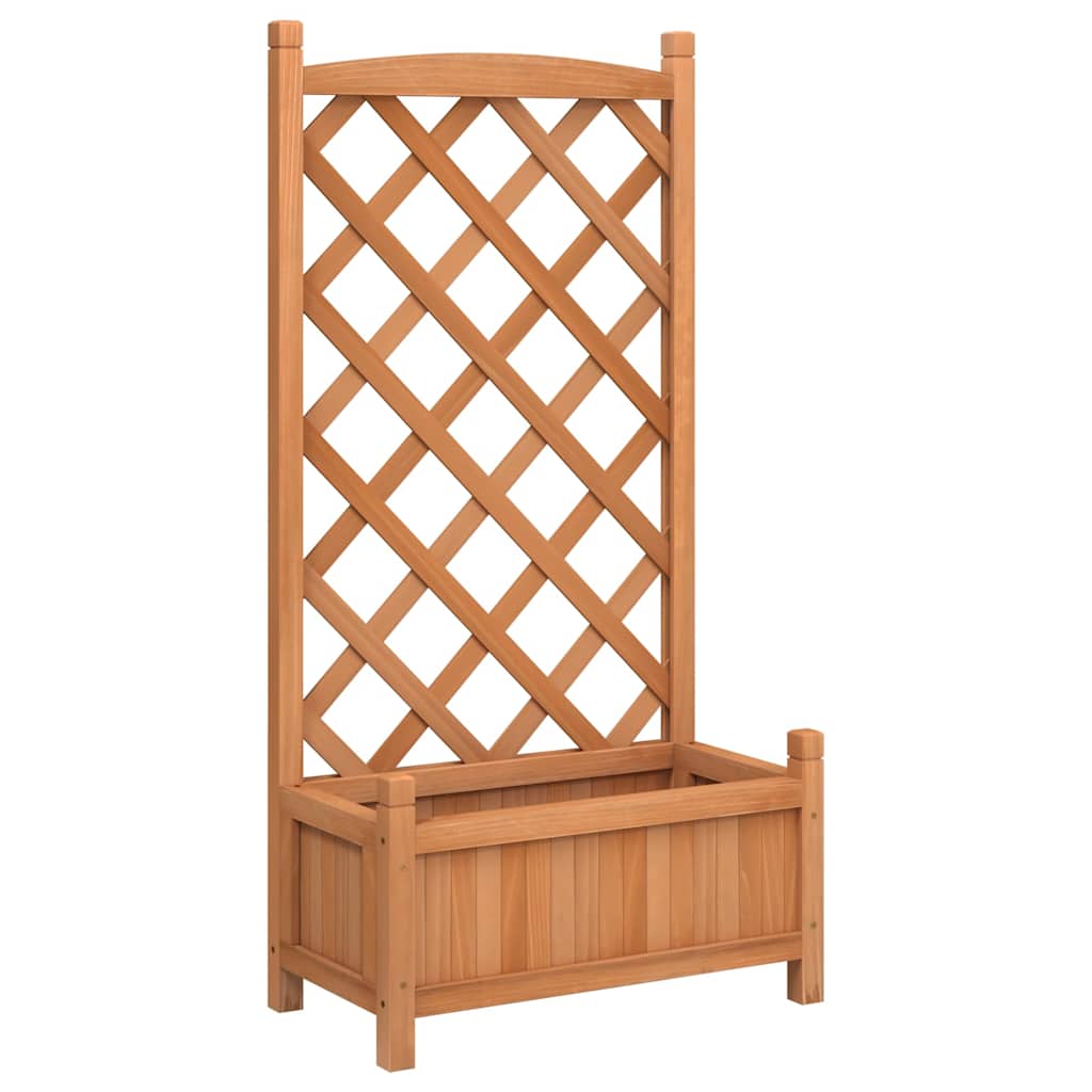 Võrega taimekast, pruun, 55 x 29,5 x 110 cm, nulupuit