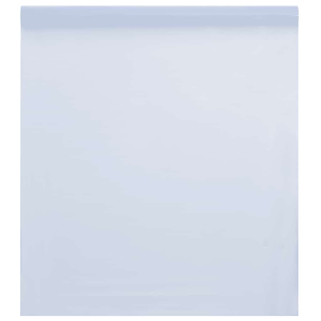 Staatiline aknakile, jäätunud, valge, 45x1000cm PVC
