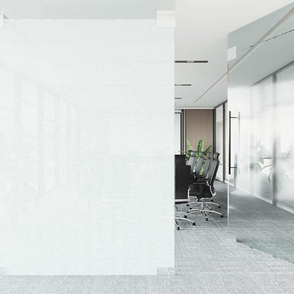 Staatiline aknakile, jäätunud, valge, 45x1000cm PVC