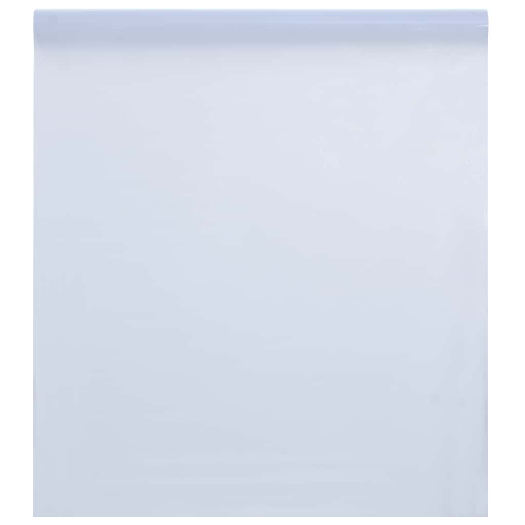 Staatiline aknakile, jäätunud, valge, 45x2000cm PVC