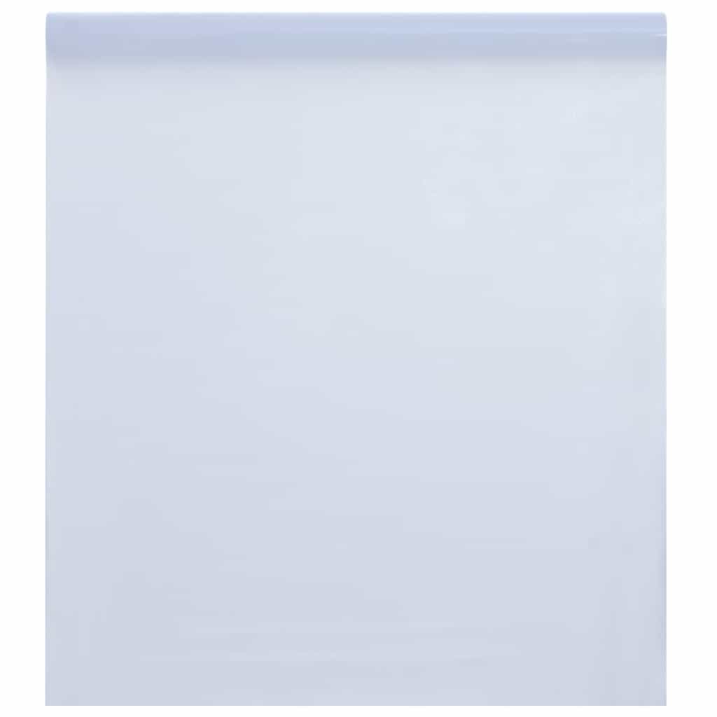 Staatiline aknakile, jäätunud, valge, 60x2000cm PVC