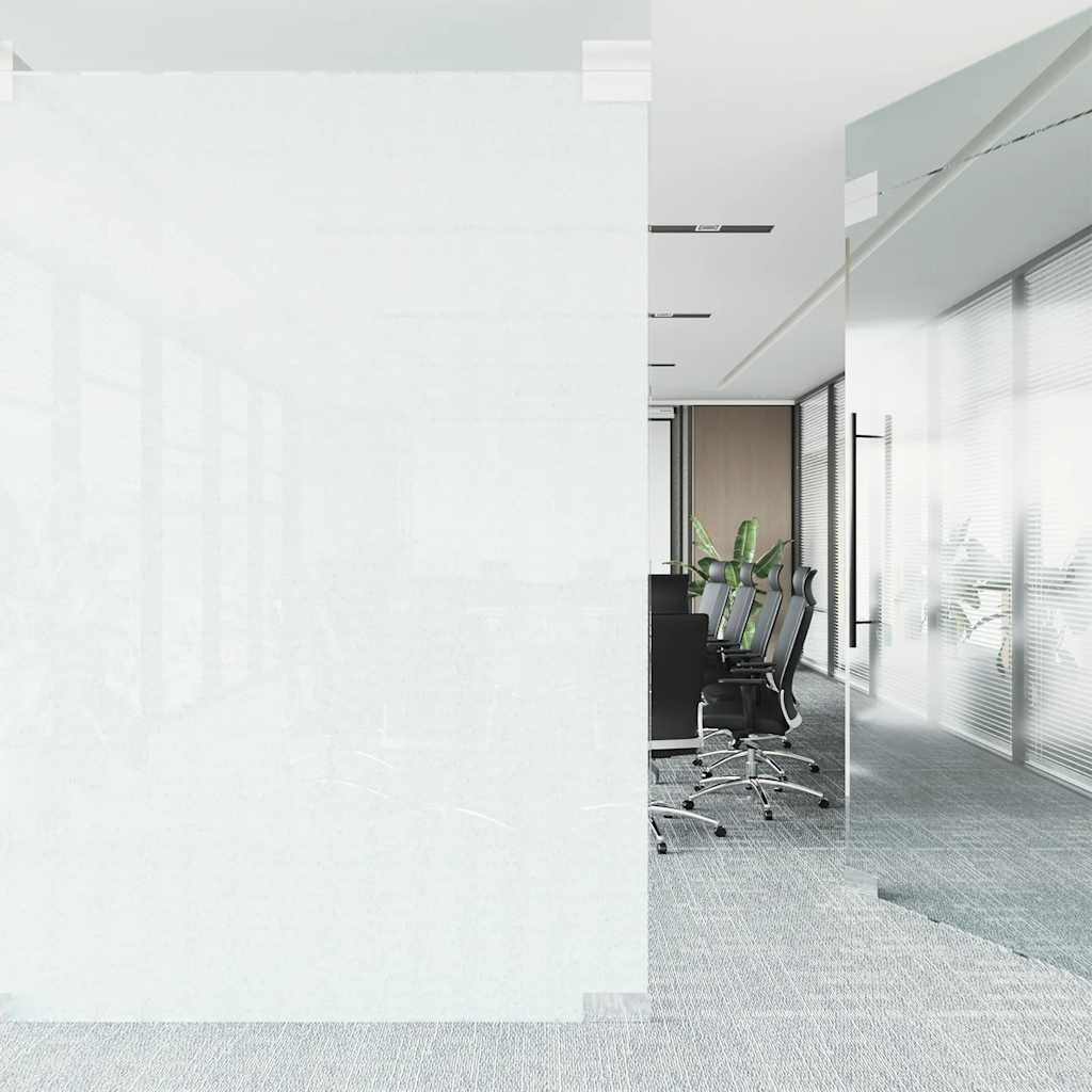 Staatiline aknakile, jäätunud, valge, 90x2000cm PVC