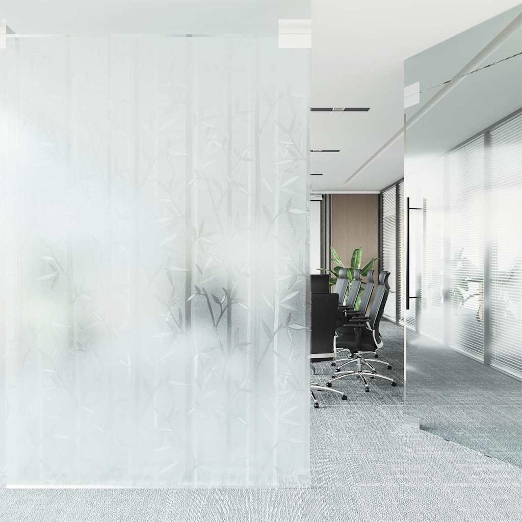 Aknakile, jäätunud, bambuse muster, 90 x 500 cm, PVC
