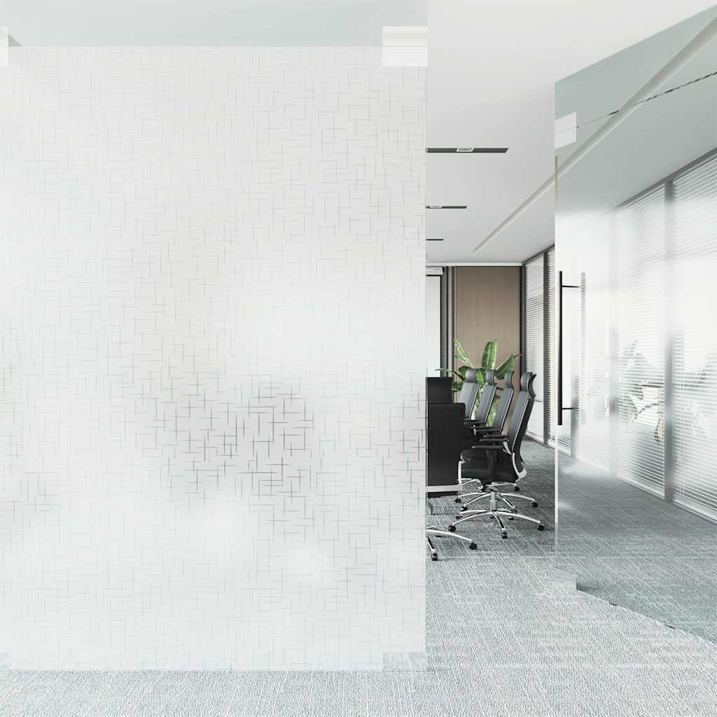 Aknakile, jäätunud, tähe muster, 45 x 500 cm, PVC