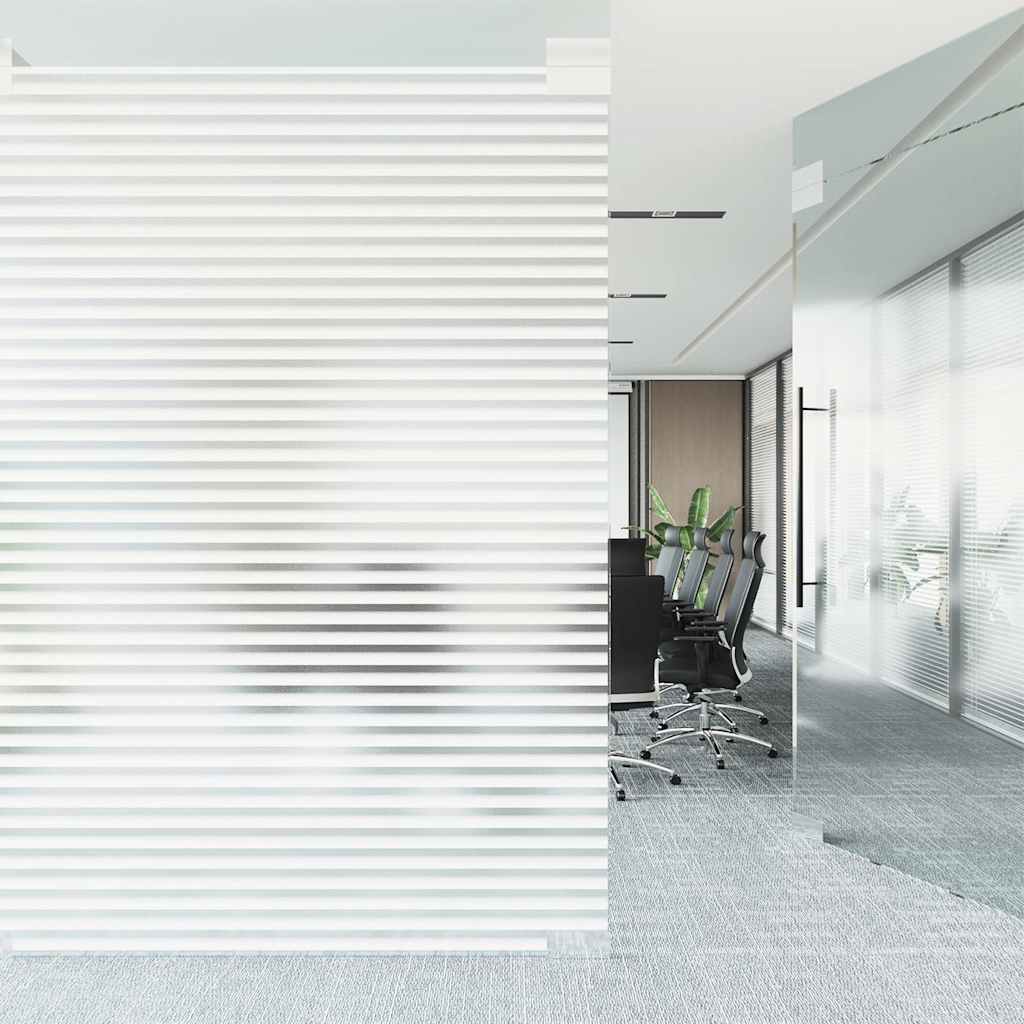 Aknakile, jäätunud, triibuline muster, 90 x 500 cm, PVC