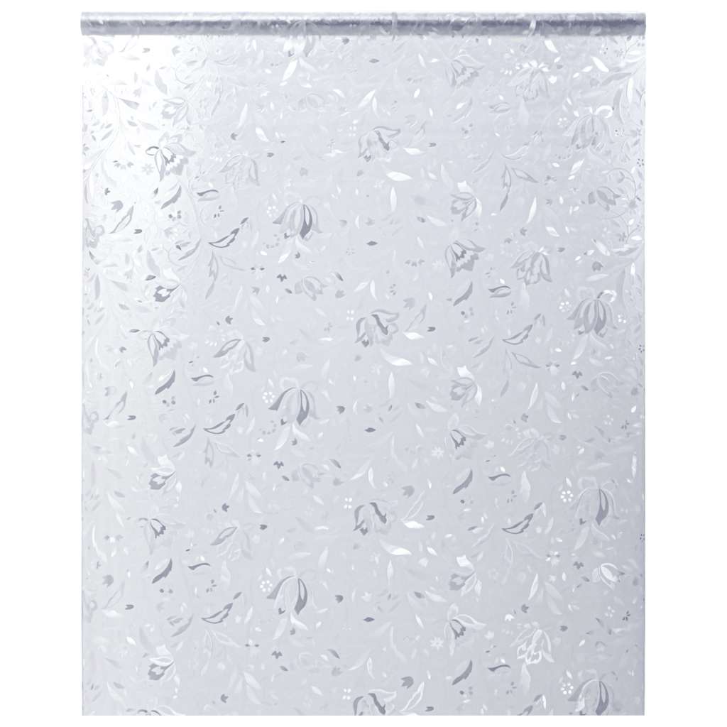 Aknakile, jäätunud, lille muster, 90x500 cm, PVC