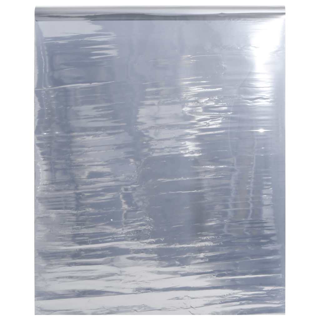 Staatiline päikesekile, peegeldusefekt, hõbedane, 45x1000 cm