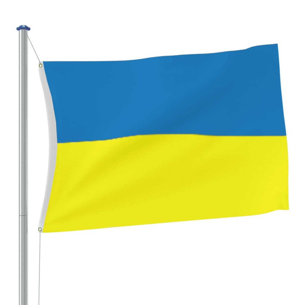 Ukraina lipp, messingist kinnitusrõngastega, 90 x 150 cm