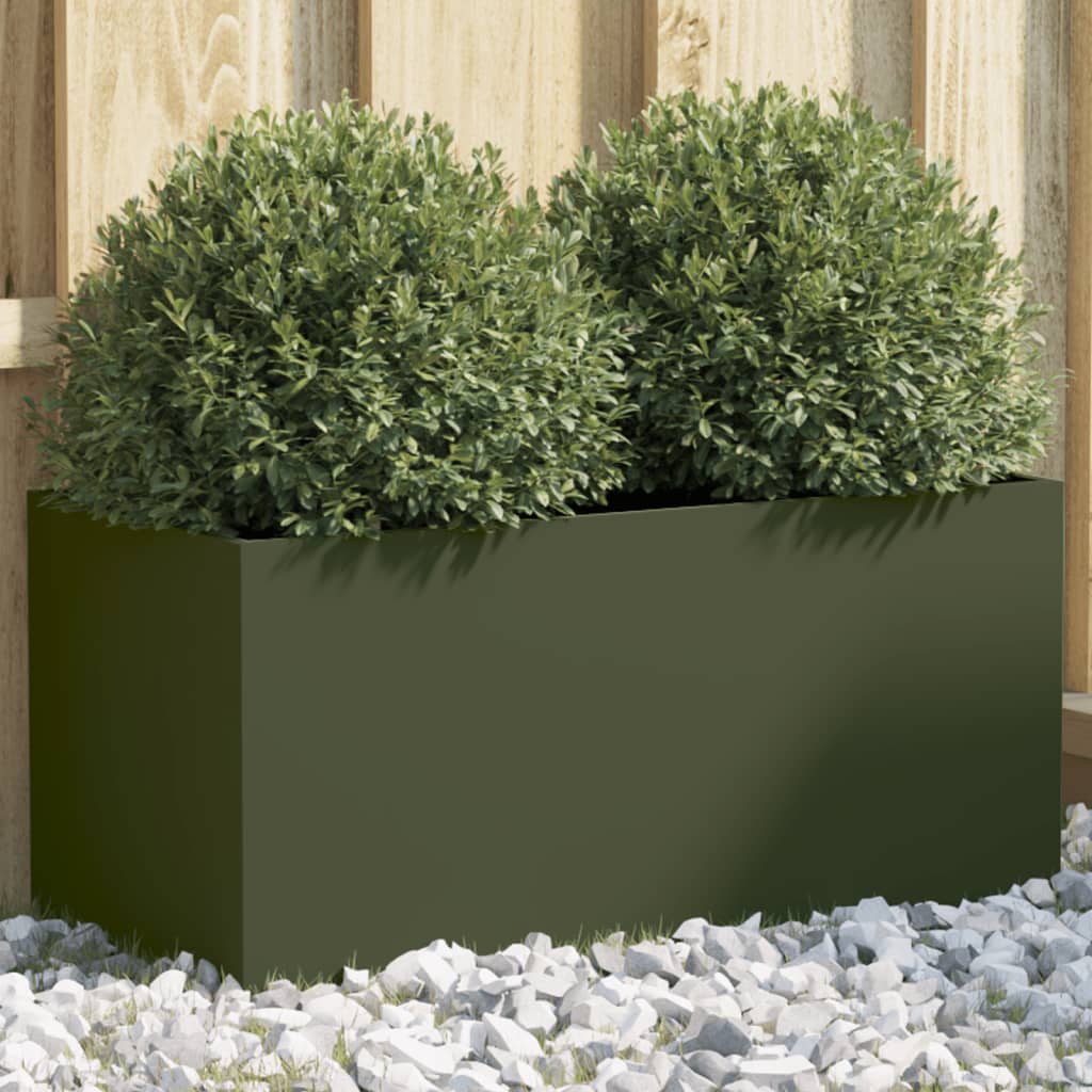 Aia taimekast, oliiviroheline, 62x30x29 cm, teras
