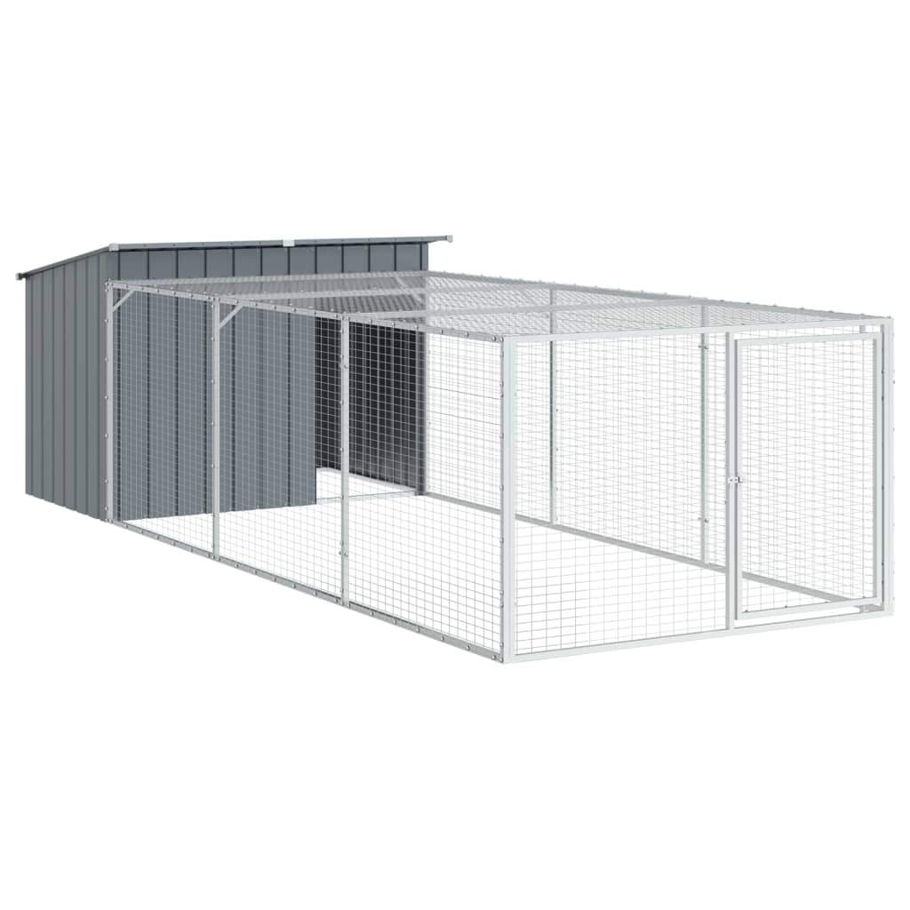 Koerakuut jooksualaga, antratsiithall, 153 x 396 x 110 cm, tsingitud teras