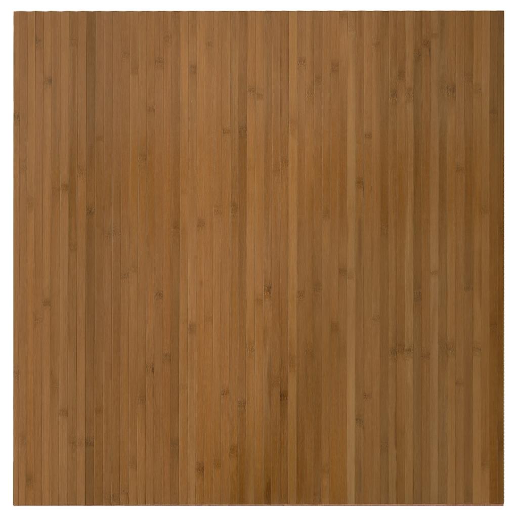 Vaip ristkülikukujuline, pruun, 100 x 100 cm, bambus