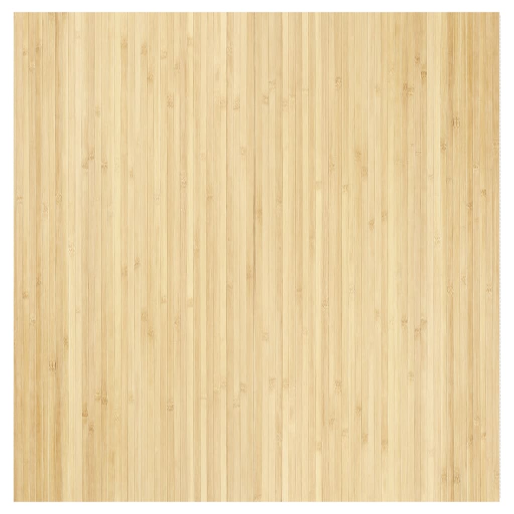 Vaip ristkülikukujuline, hele, naturaalne, 100 x 100 cm, bambus