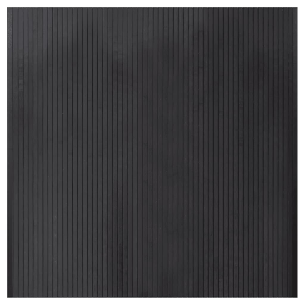 Vaip, ristkülikukujuline, hall, 100 x 100 cm, bambus