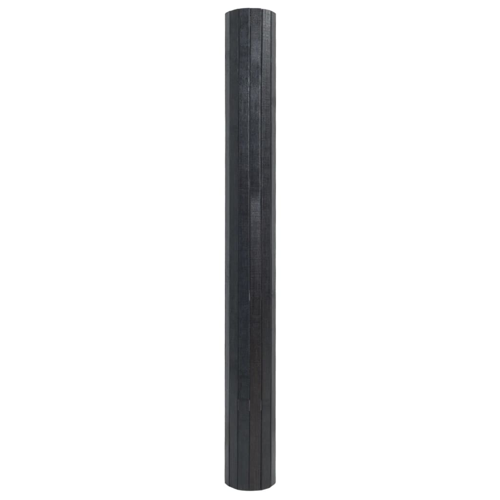 Vaip, ristkülikukujuline, hall, 100 x 100 cm, bambus