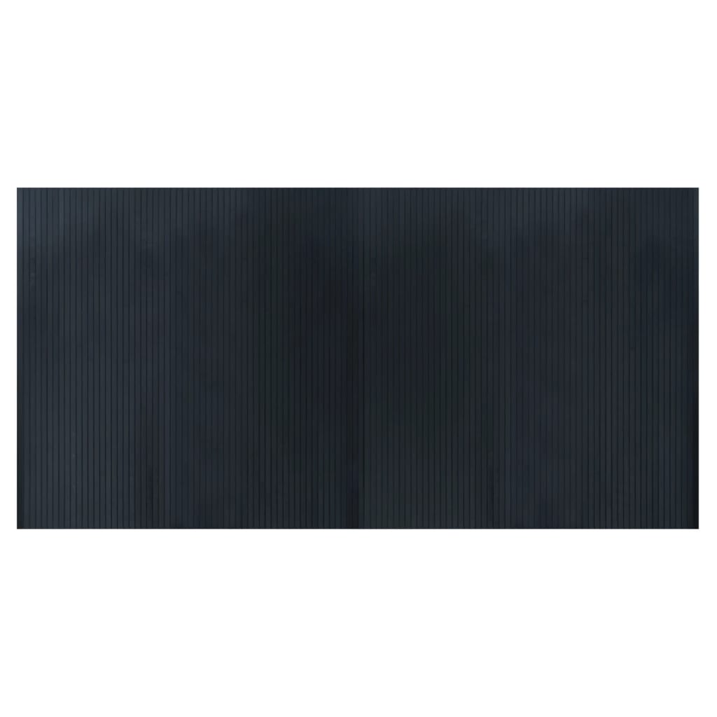 Vaip, ristkülikukujuline, hall, 100 x 200 cm, bambus