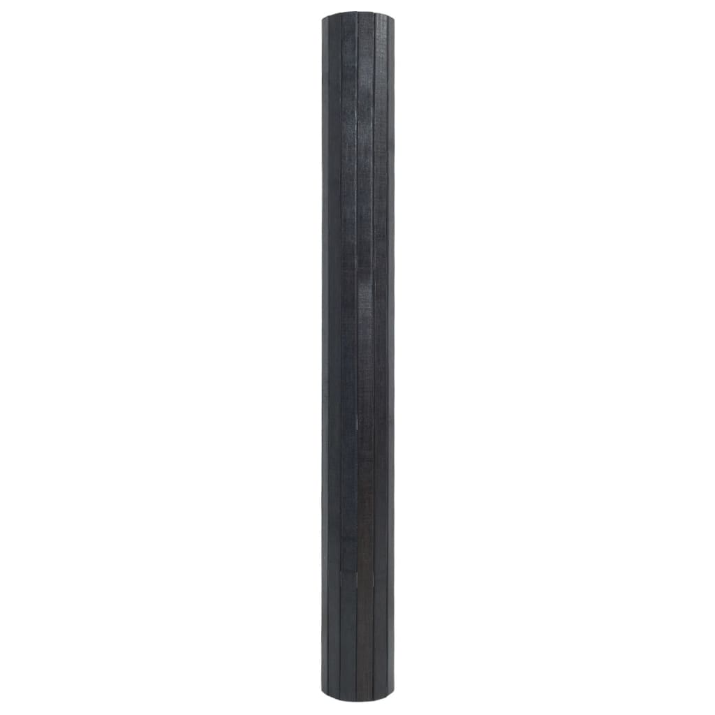 Vaip, ristkülikukujuline, hall, 100 x 200 cm, bambus