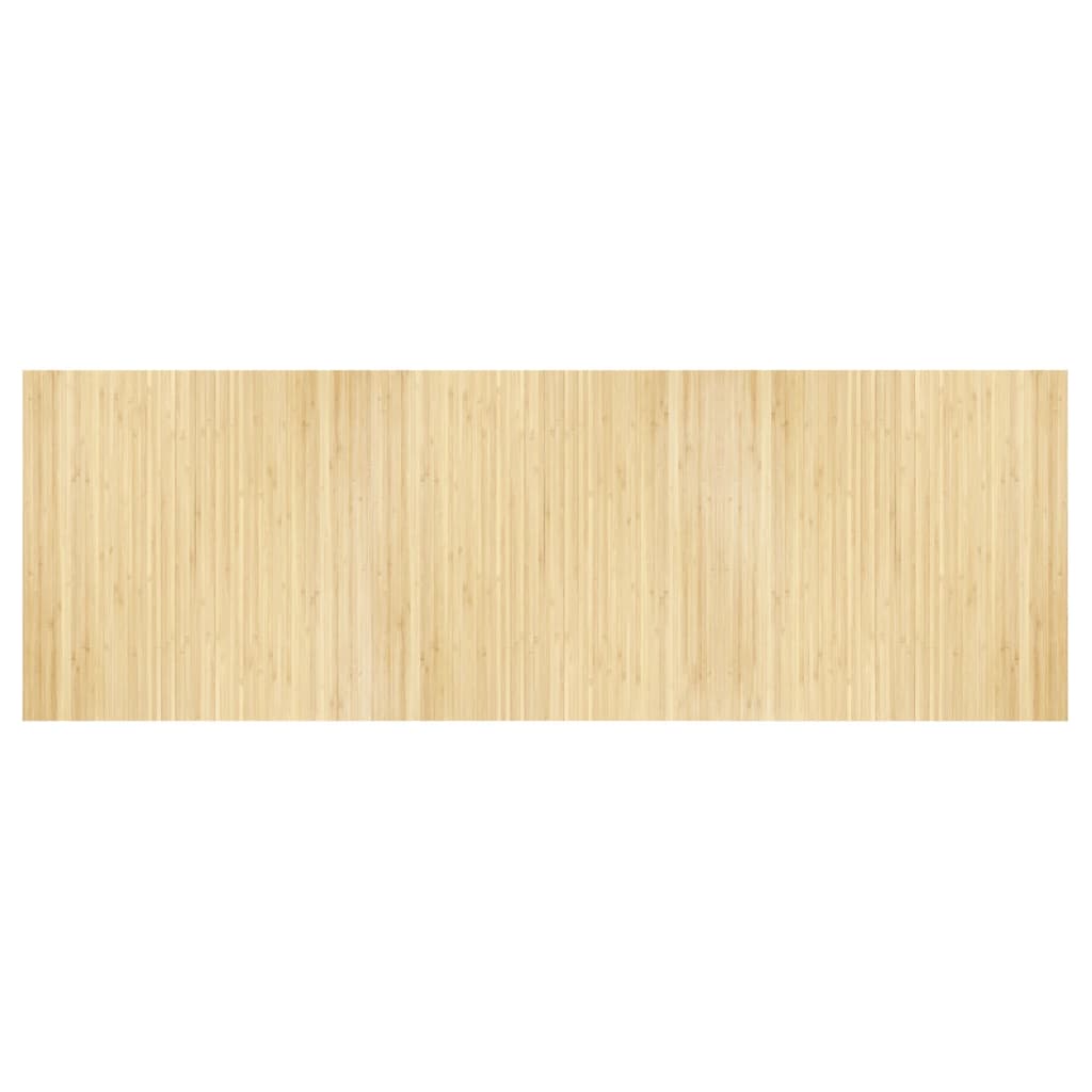 Vaip, ristkülikukujuline, naturaalne hele, 100 x 300 cm, bambus