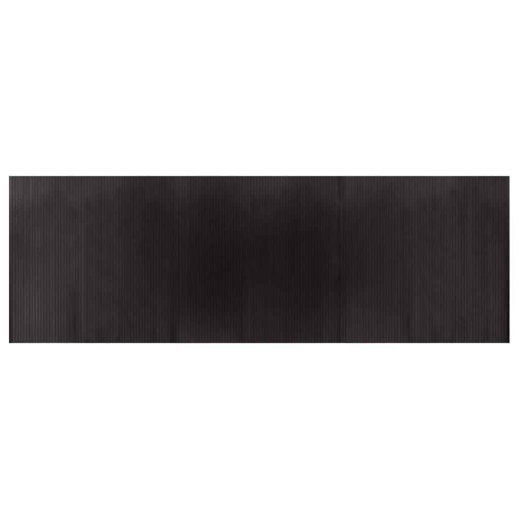 Vaip, ristkülikukujuline, tumepruun, 100 x 300 cm, bambus