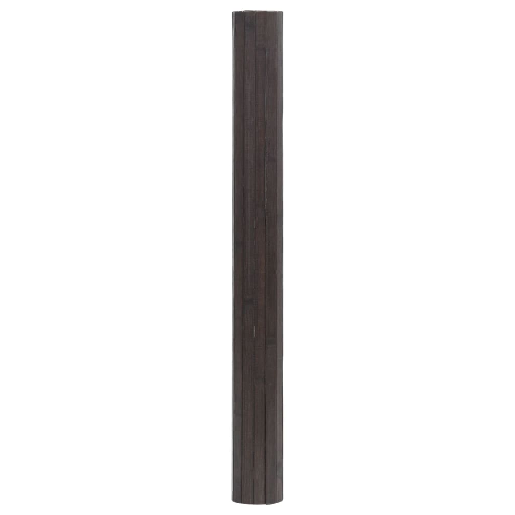 Vaip, ristkülikukujuline, tumepruun, 100 x 300 cm, bambus