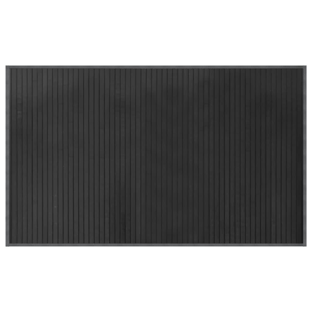 Vaip ristkülikukujuline, hall, 60 x 100 cm, bambus
