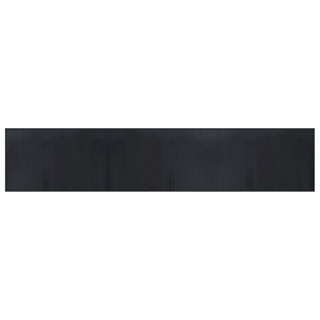 Vaip ristkülikukujuline, must, 60 x 300 cm, bambus