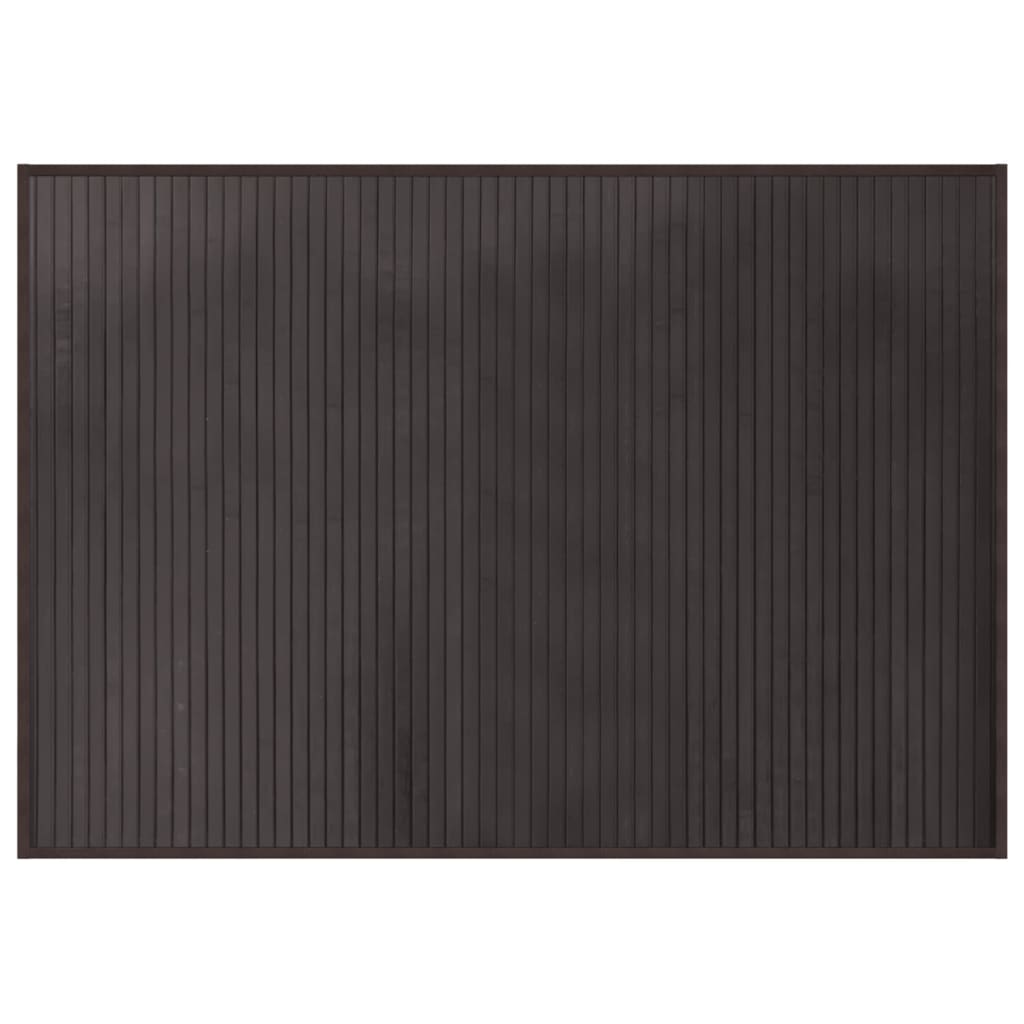Vaip ristkülikukujuline, tumepruun, 70 x 100 cm, bambus