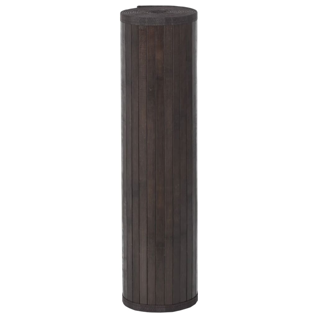 Vaip ristkülikukujuline, tumepruun, 70 x 100 cm, bambus
