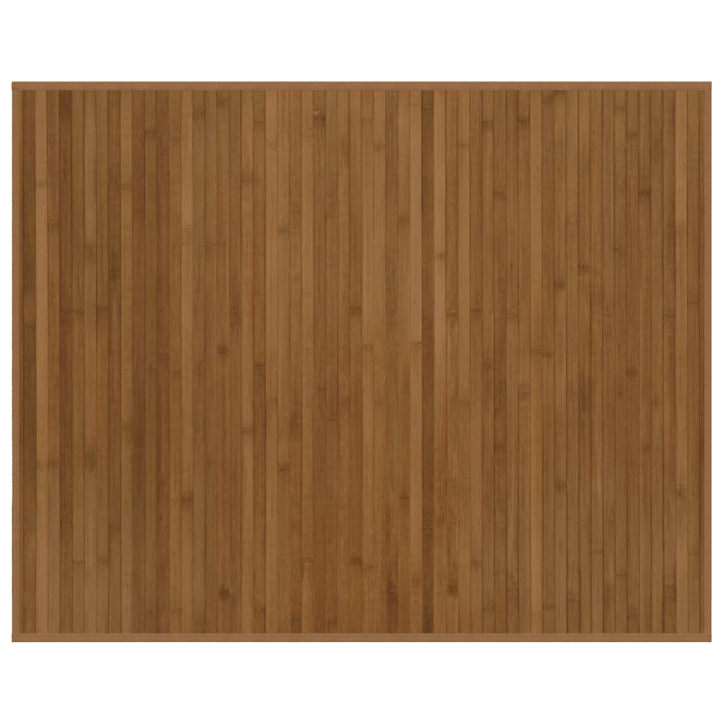 Vaip, ristkülikukujuline, pruun, 80 x 100 cm, bambus