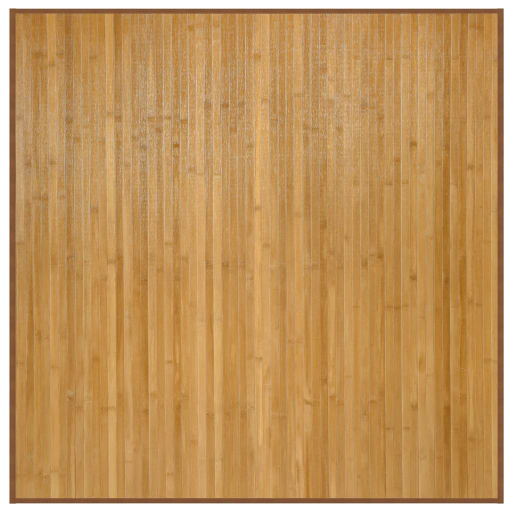 Ruudukujuline vaip, naturaalne, 100 x 100 cm, bambus