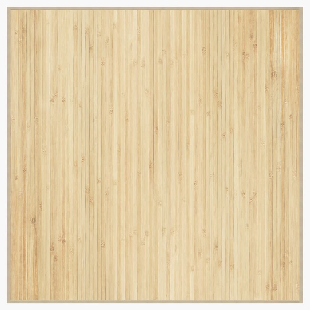 Vaip, kandiline, naturaalne hele, 100 x 100 cm, bambus