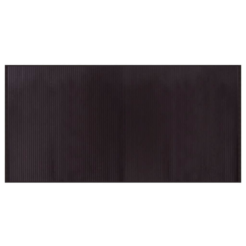 Vaip, ristkülikukujuline, tumepruun, 100 x 200 cm, bambus
