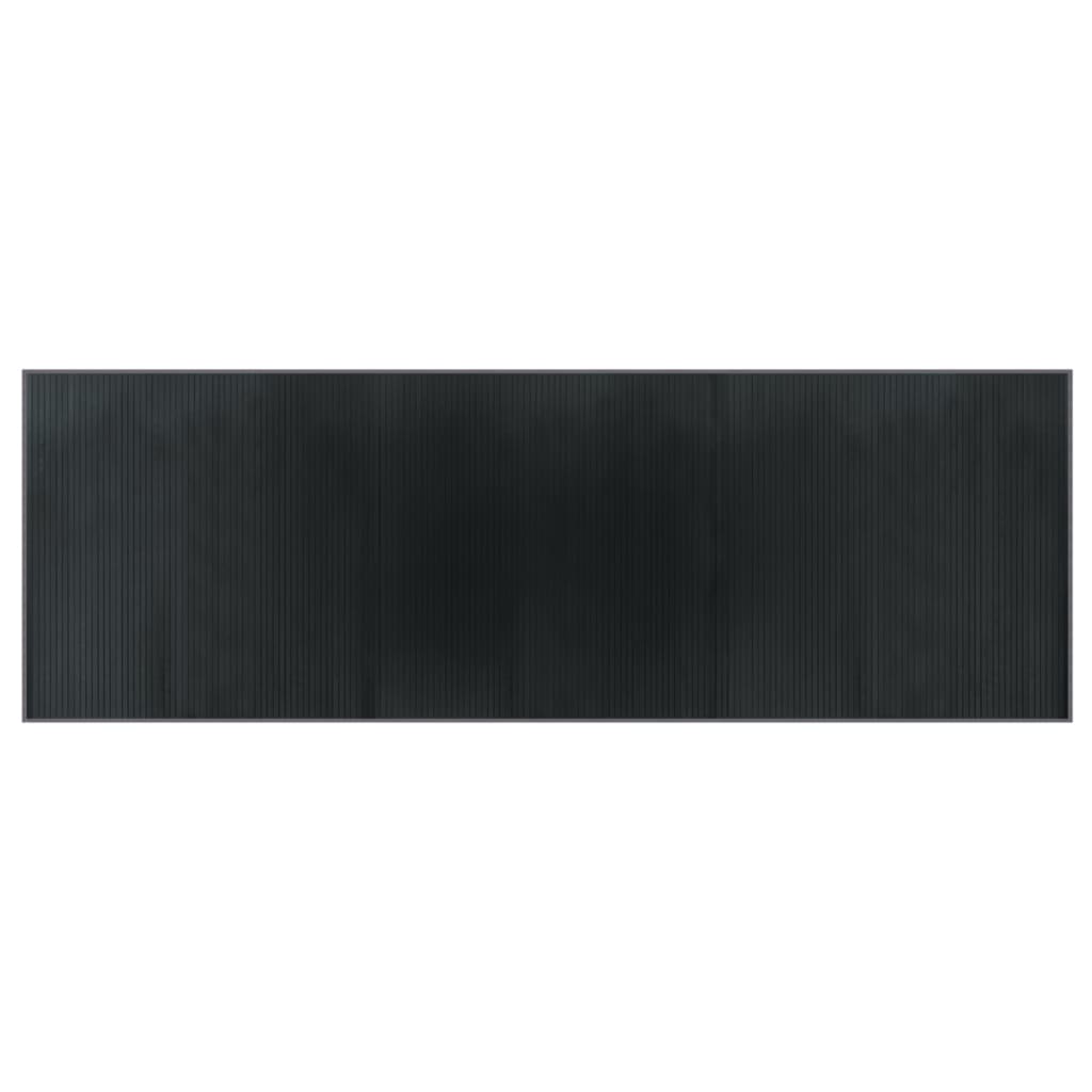 Vaip, ristkülikukujuline, hall, 100 x 300 cm, bambus