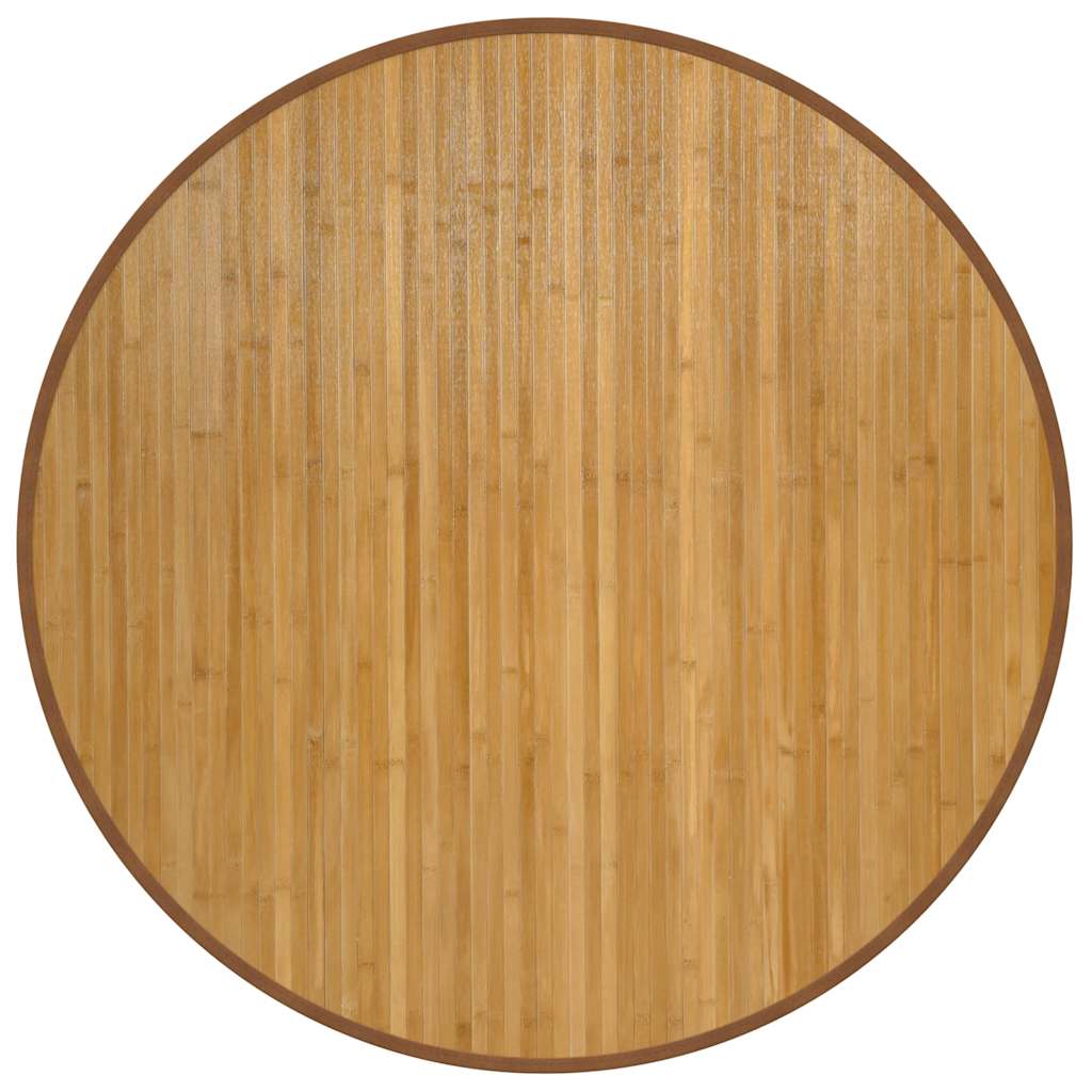 Ümmargune vaip, naturaalne, 100 cm, bambus
