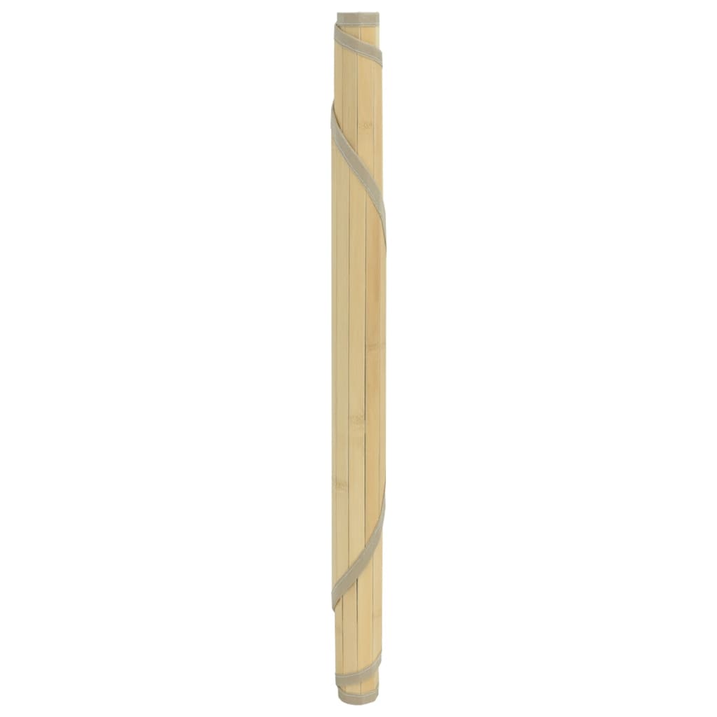 Vaip, ümmargune, naturaalne hele, 100 cm, bambus