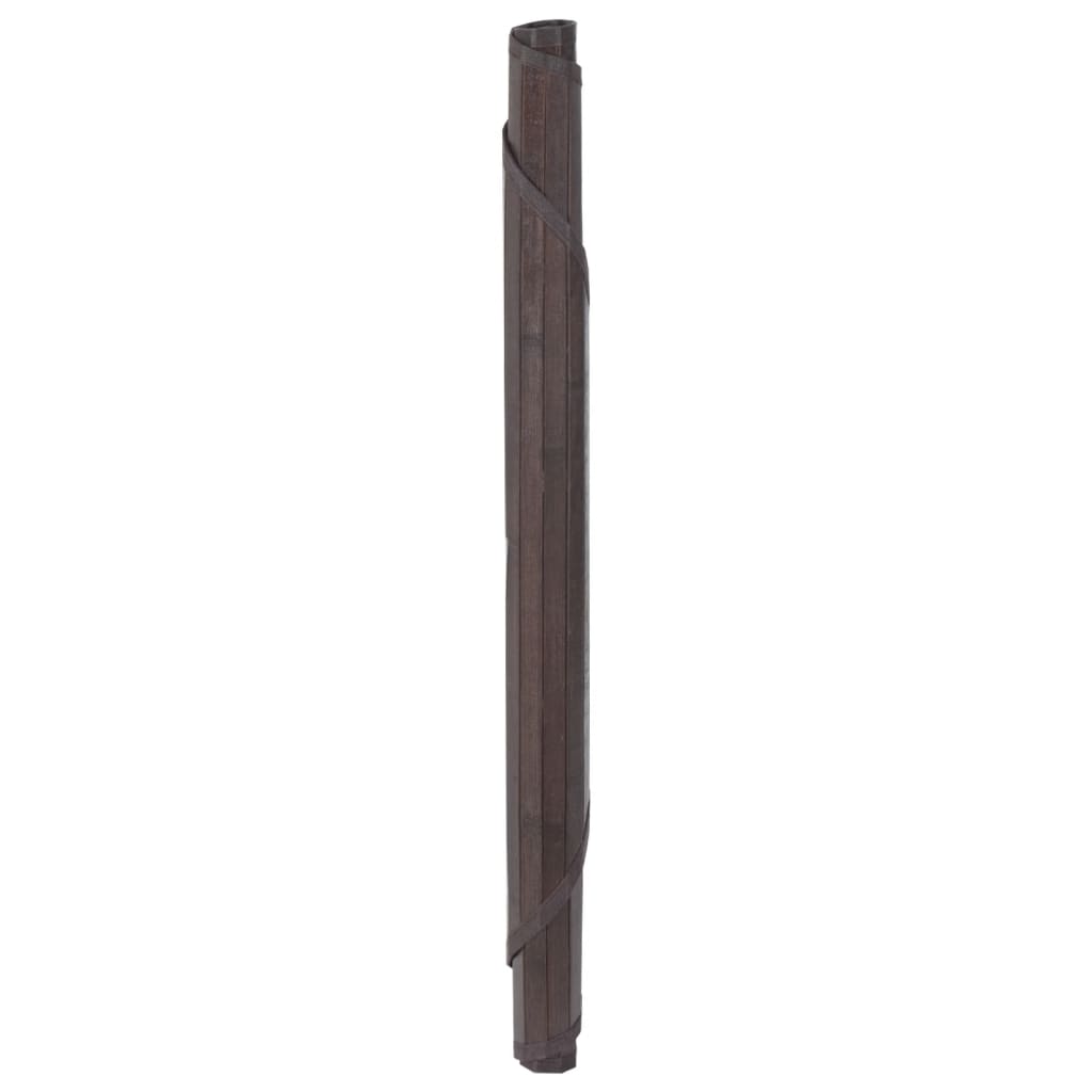 Ümmargune vaip, tumepruun, 100 cm, bambus
