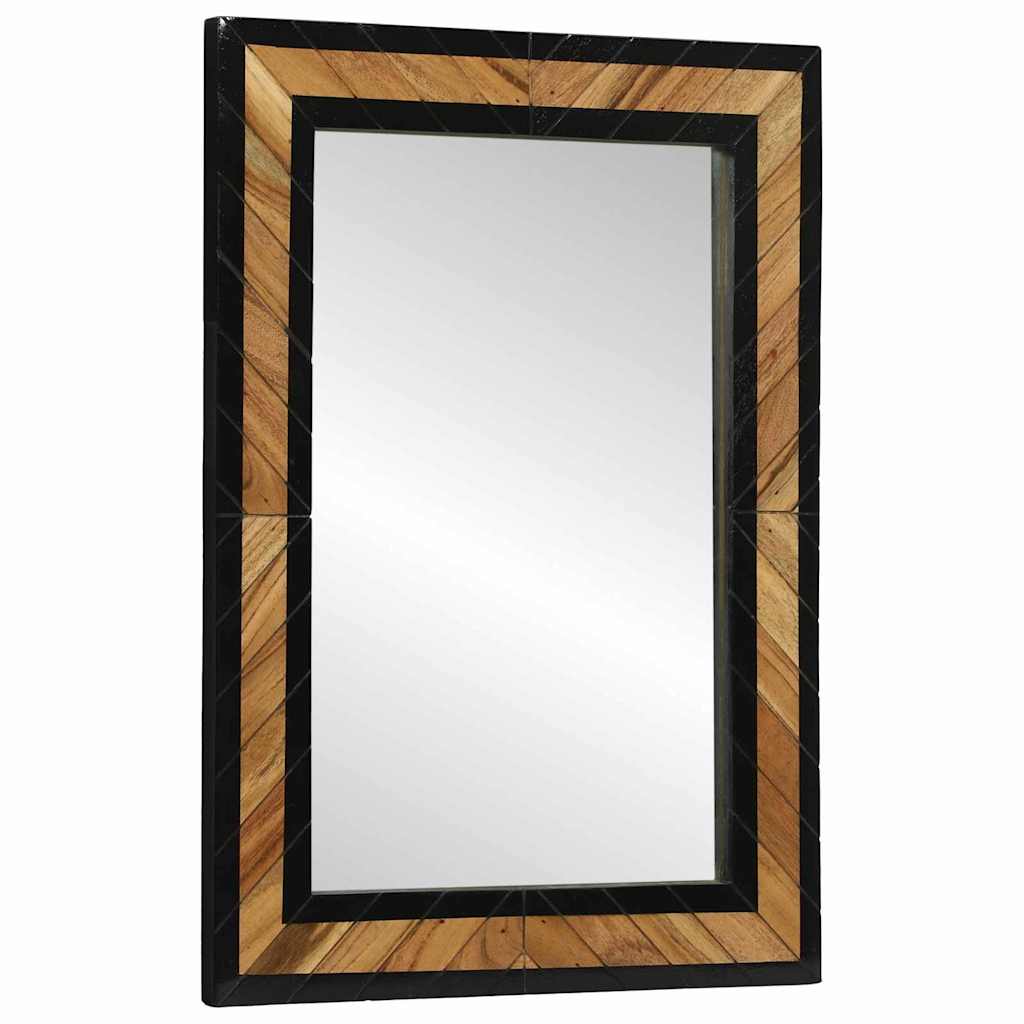 Seinapeegel Must ja pruun 70 x 2 x 70 cm Tugev akatsiapuu