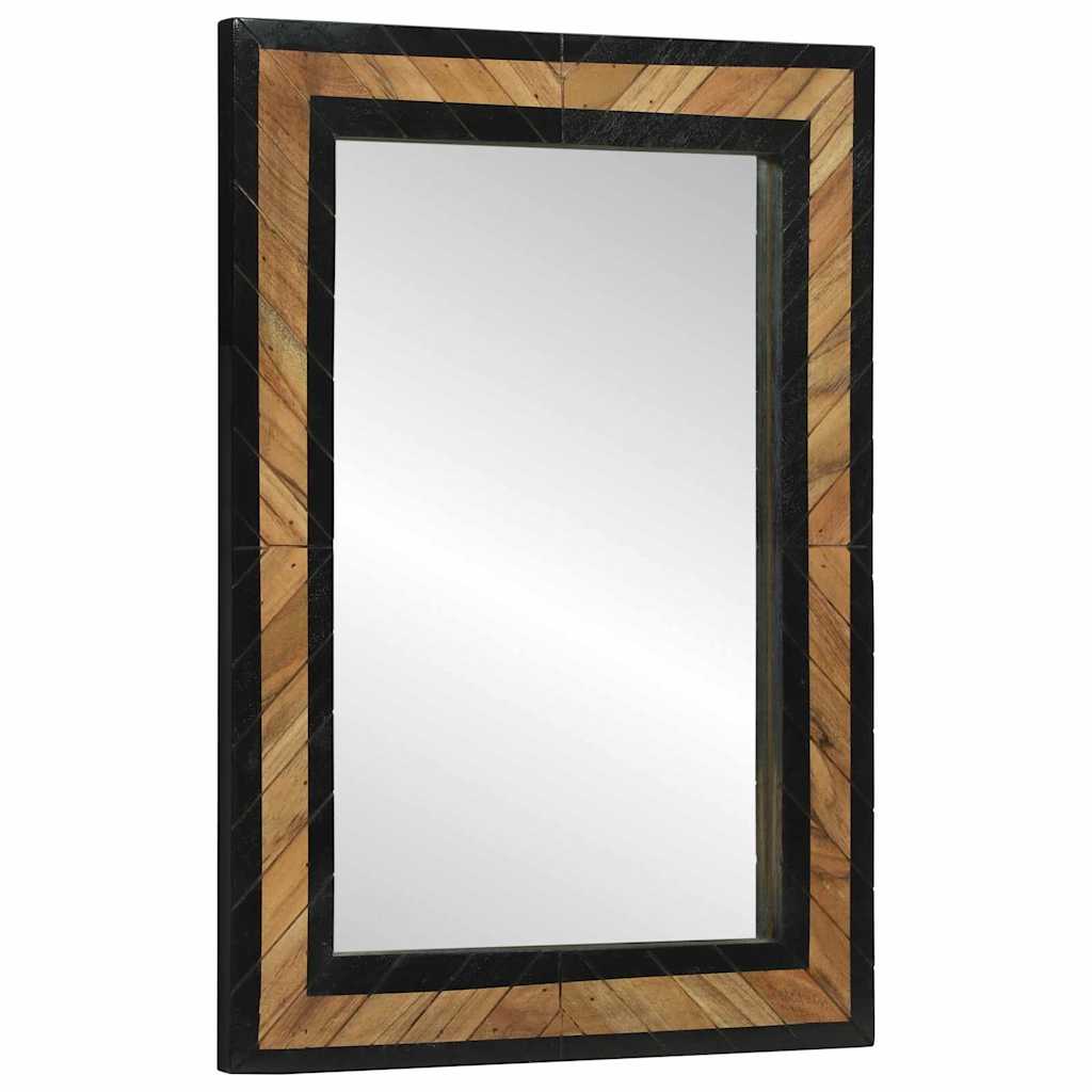 Seinapeegel Must ja pruun 70 x 2 x 70 cm Tugev akatsiapuu