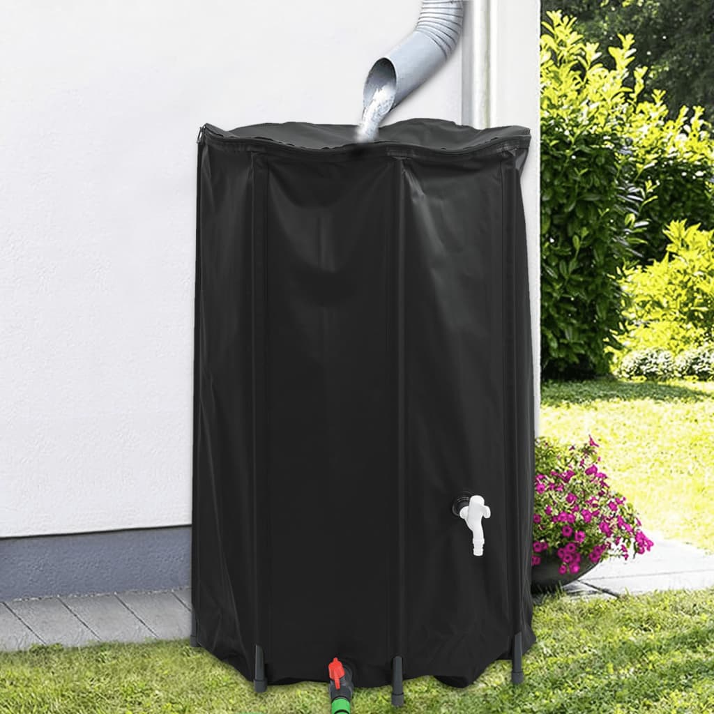 Kraaniga veepaak, kokkupandav, 500 l, PVC