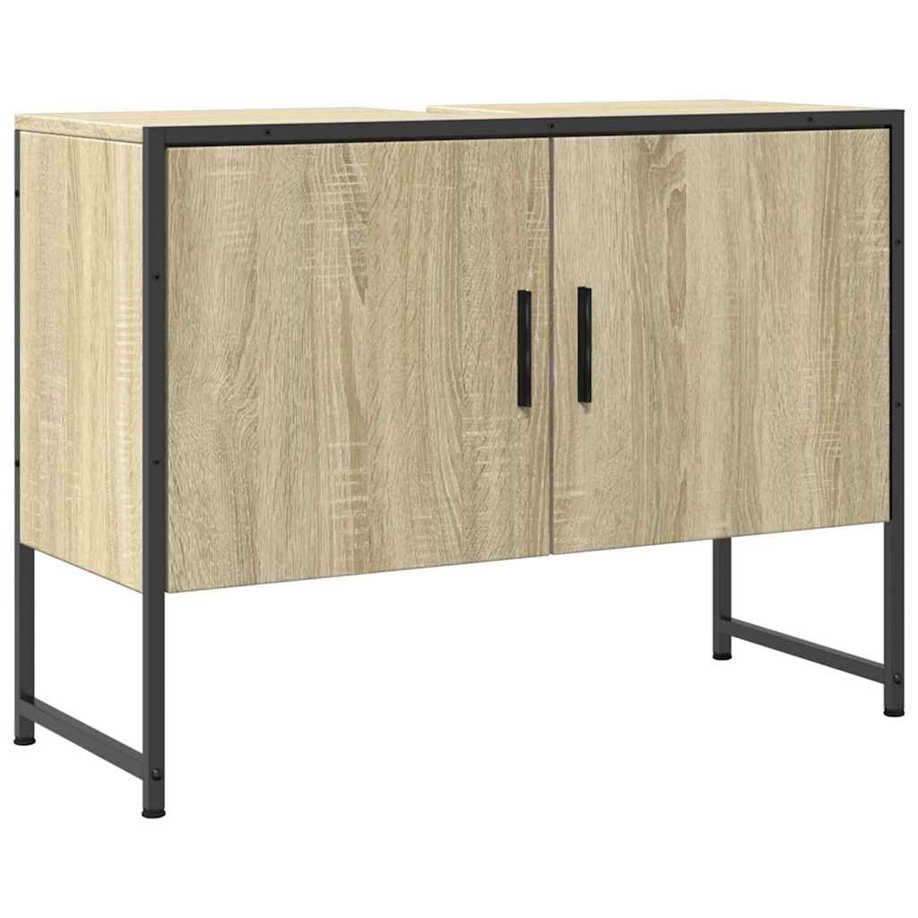 Vannitoakapp valamu, Sonoma tamm, 80 x 33 x 60 cm, tehispuit