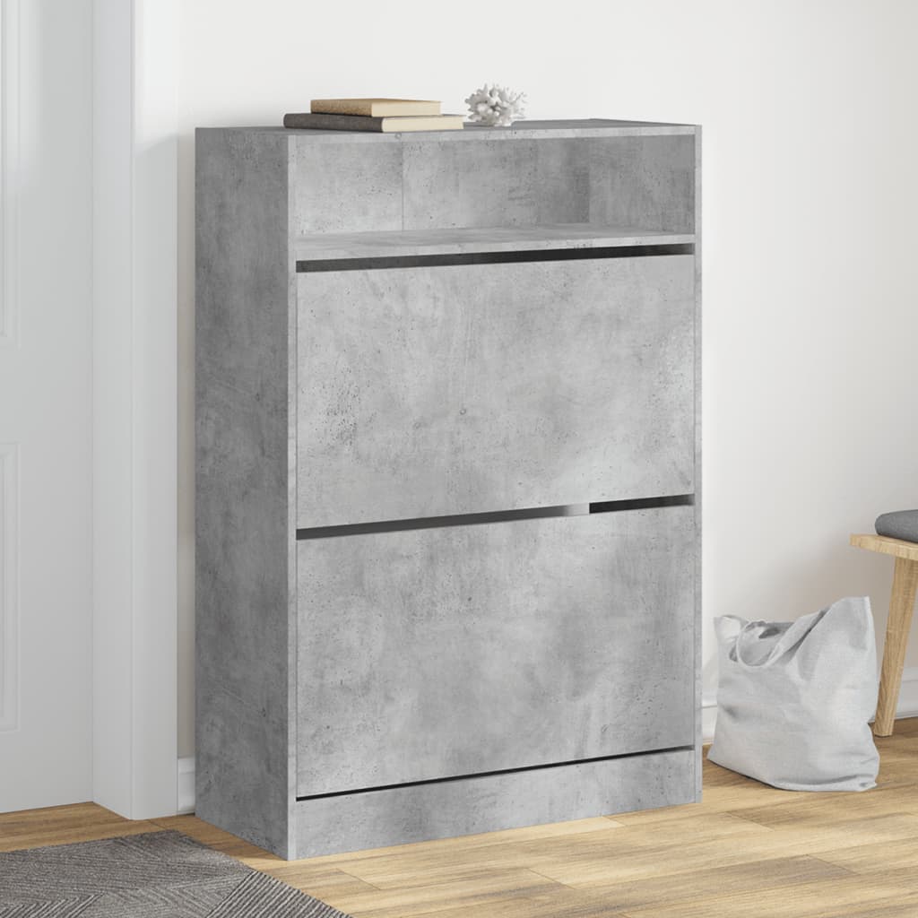 Jalanõudekapp, 24 klappuksega, betoonhall, 80 x 34 x 116 cm