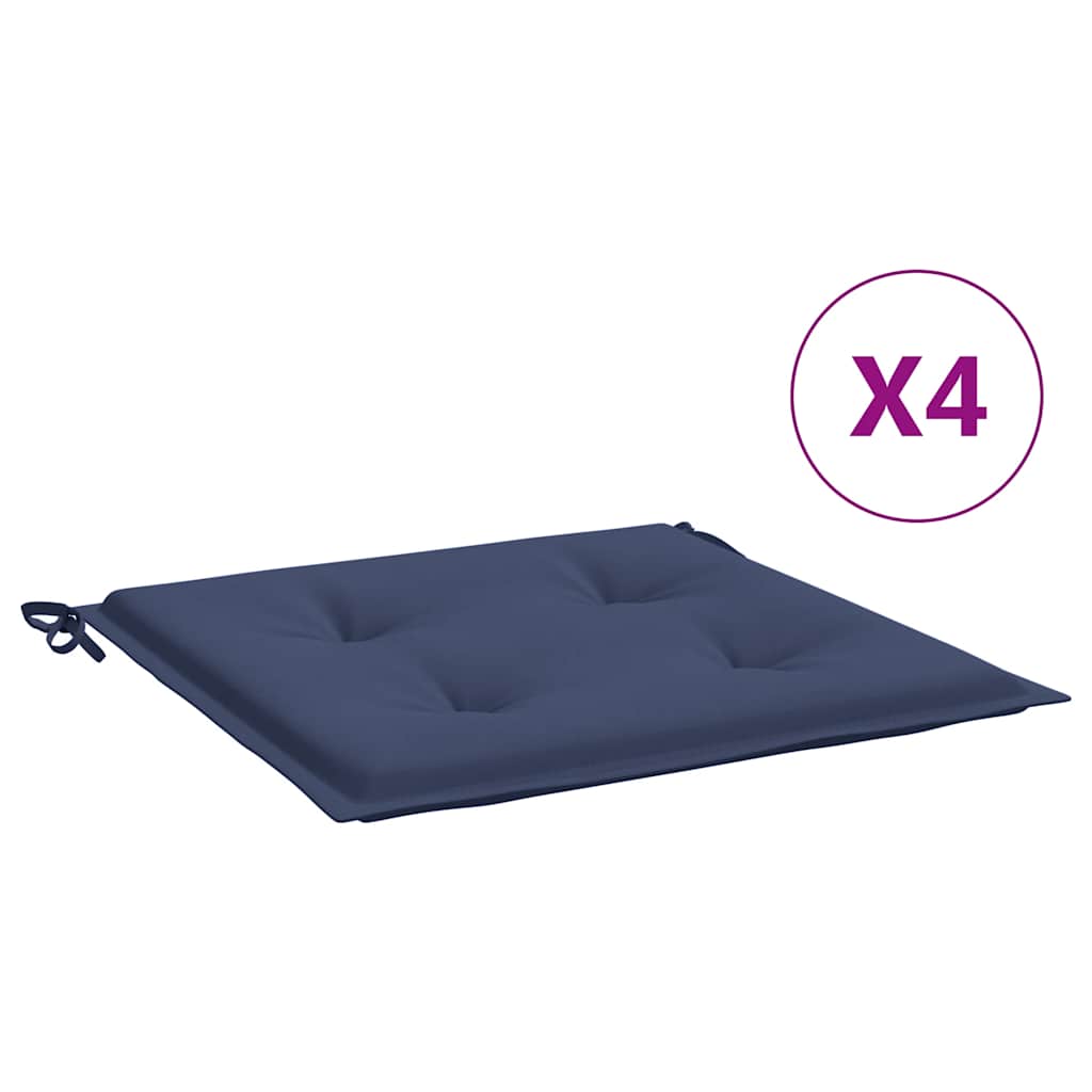 Euroaluse istmepadjad 4 tk tumesinine 40x40x3 cm oxford kangas