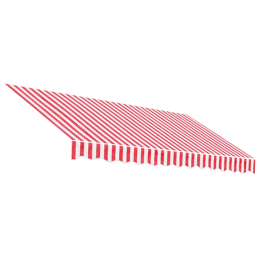 Varikatuse asenduskangas, punane ja valge, 3 x 2,5 m, polüester