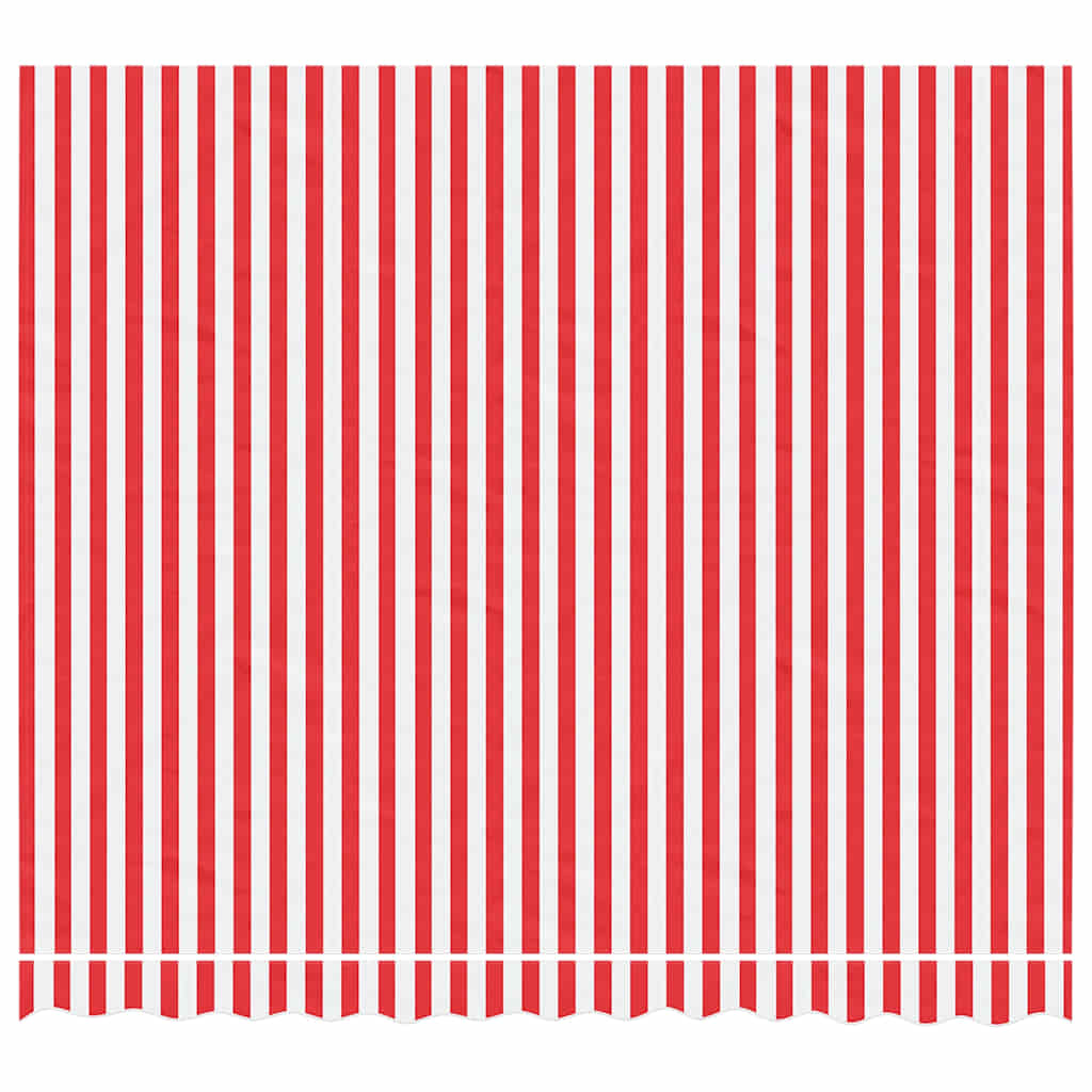 Varikatuse asenduskangas, punane ja valge, 3 x 2,5 m, polüester