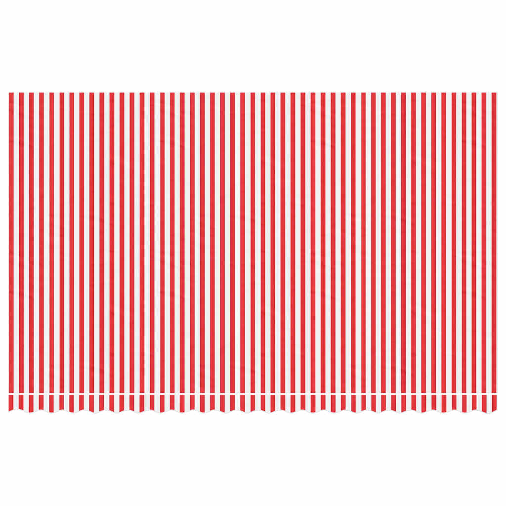 Varikatuse asenduskangas, punane ja valge, 500 x 300 cm, polüester
