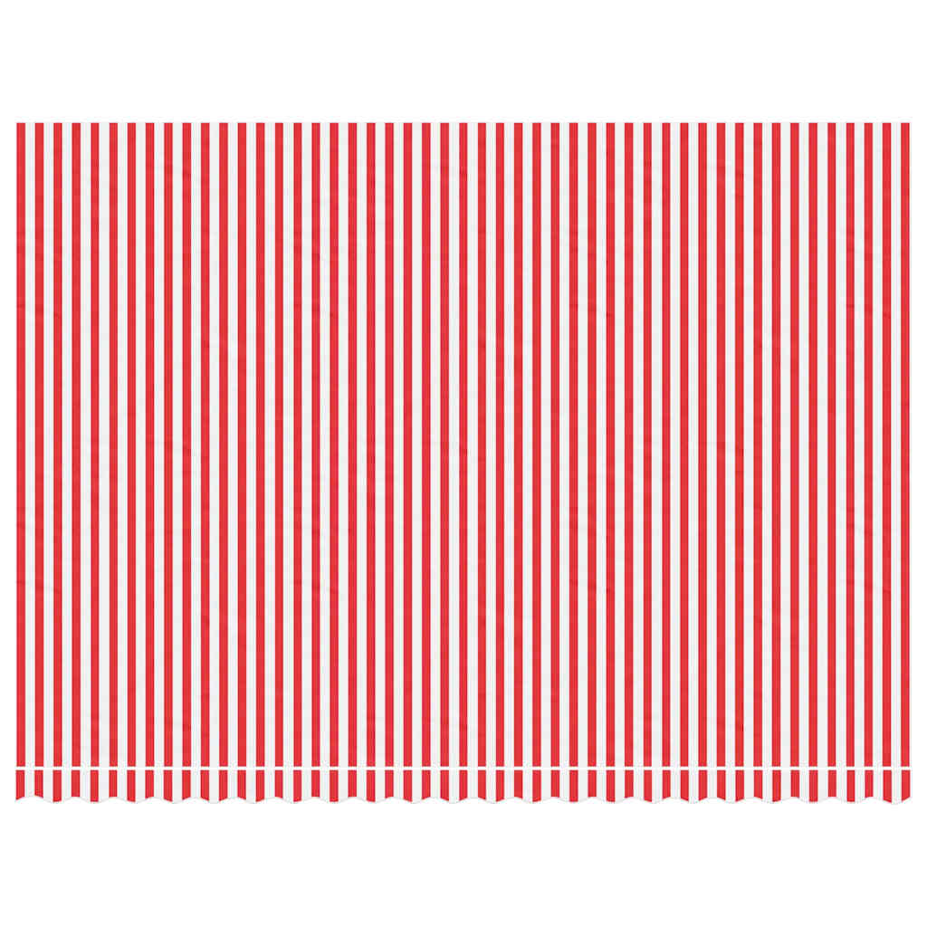 Varikatuse asenduskangas, punane ja valge, 500x350 cm, polüester