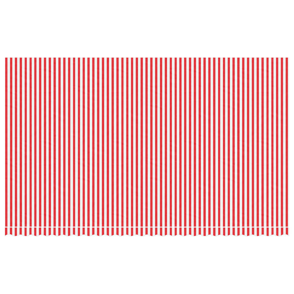 Varikatuse asenduskangas, punane ja valge, 600x350 cm, polüester