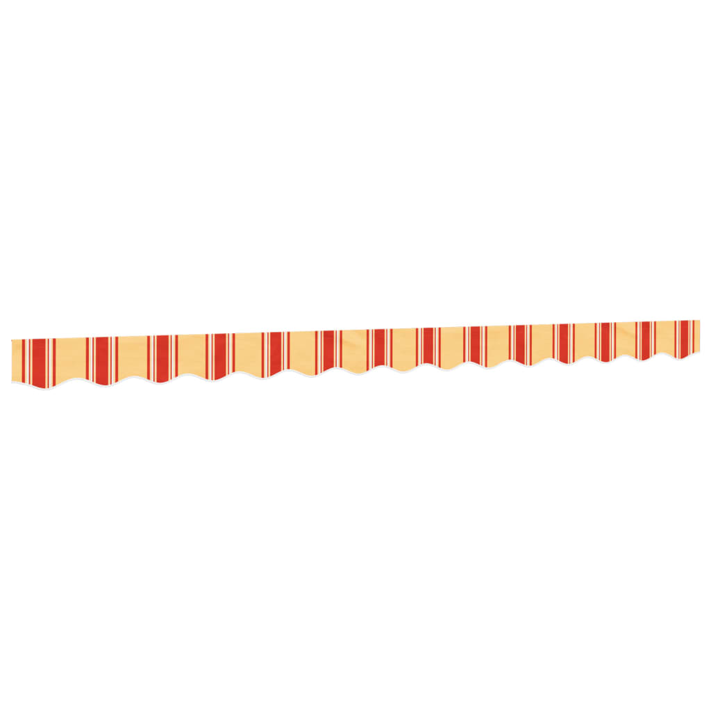Varikatuse karniisi asenduskangas, kollane ja oranž triibuline, 350 cm