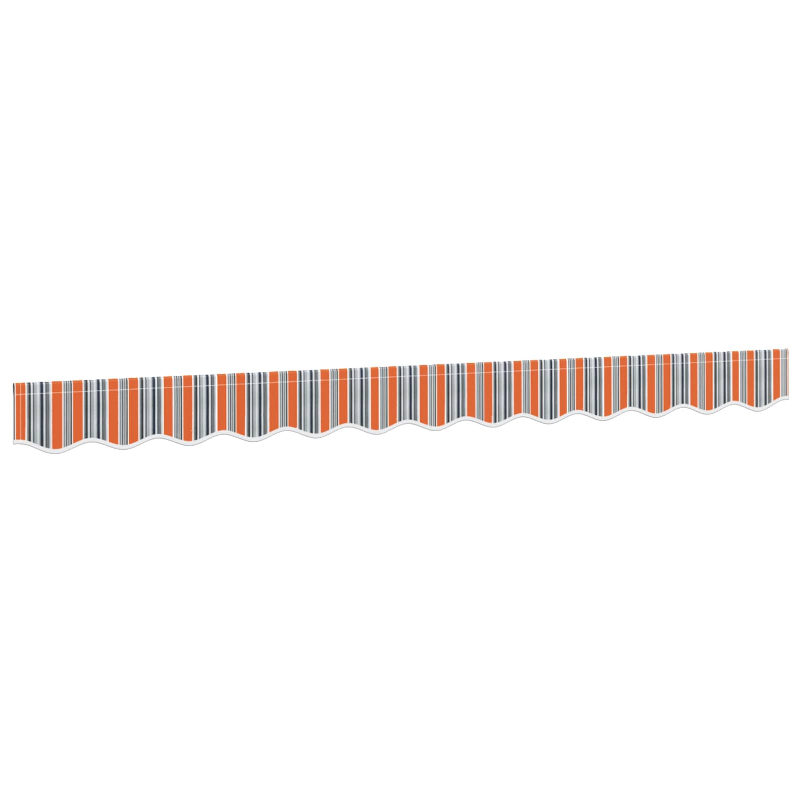 Varikatuse karniisi asenduskangas, mitmevärviline, triibuline, 300 cm