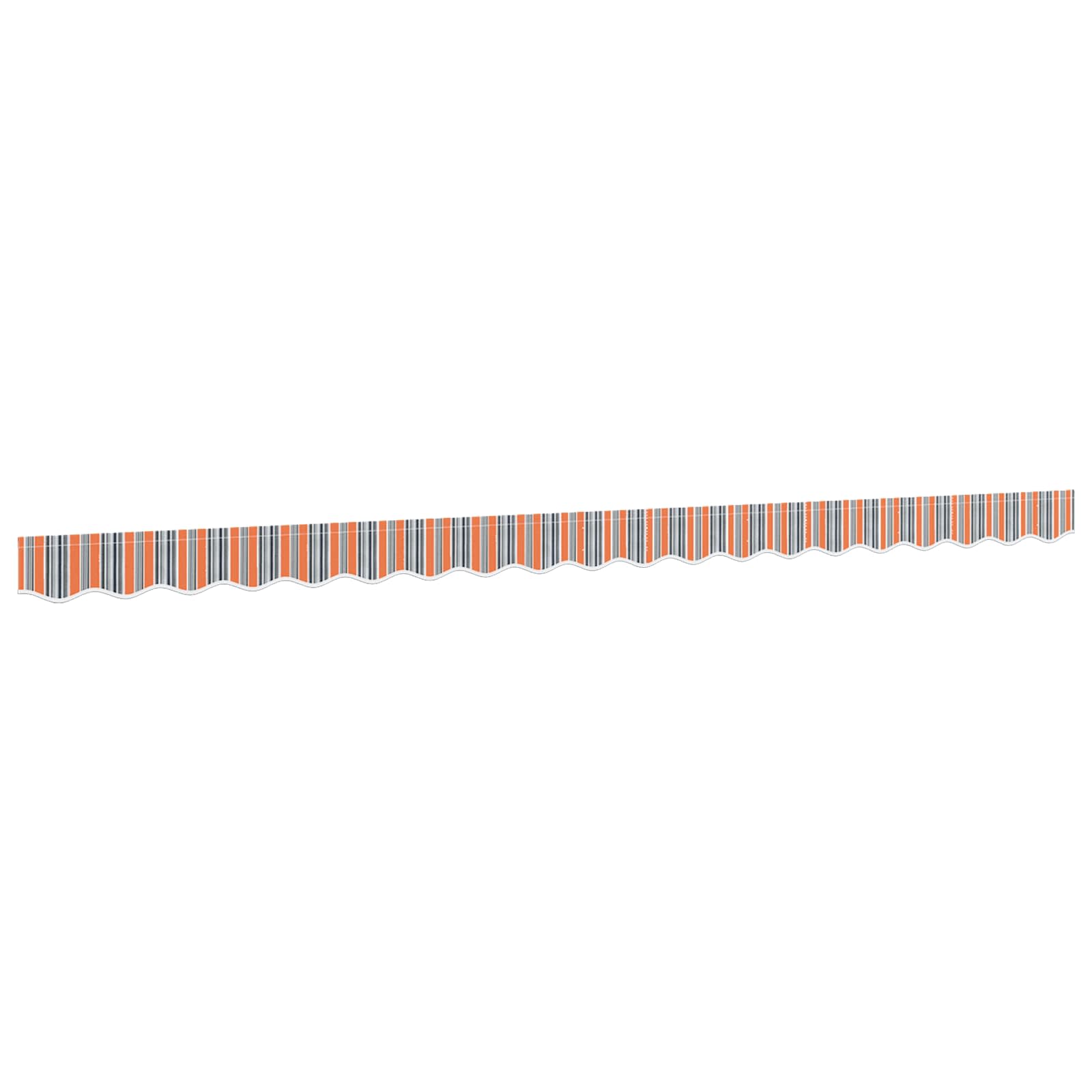 Varikatuse karniisi asenduskangas, mitmevärviline triip, 450 cm